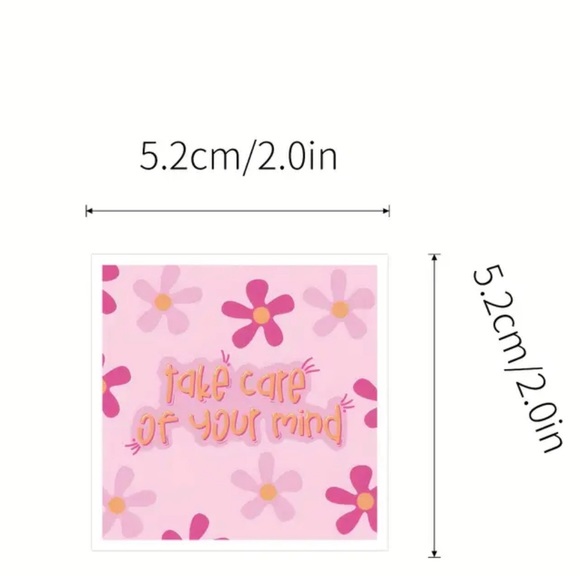 Set of 120 Motivational Quote Stickers in PINK - Picture 3 of 11